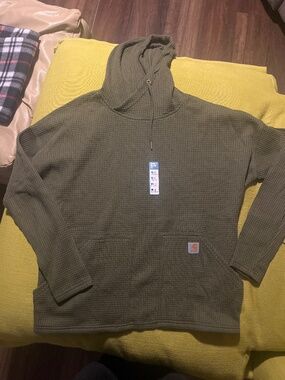 Carhartt Women's Relaxed Fit Heavyweight Long Sleeve Hooded Thermal Shirt